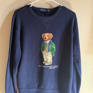 Polo by Ralph Lauren Navy Sweater with Bear Design